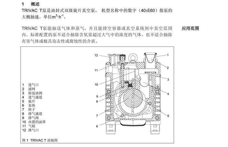 萊寶TRIVAC D40T-D60T油旋片泵